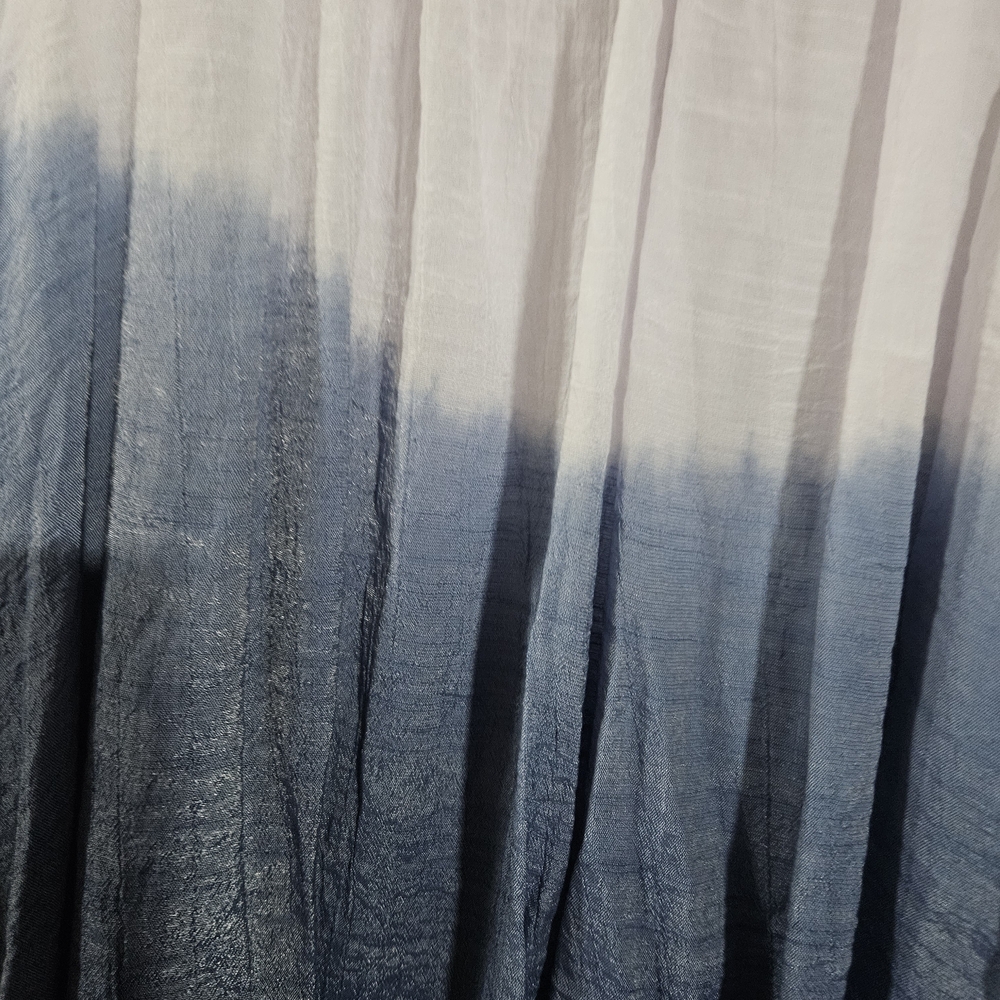 I.N. Studio Blue Ombre Lace Blouse - Picture 4 of 4